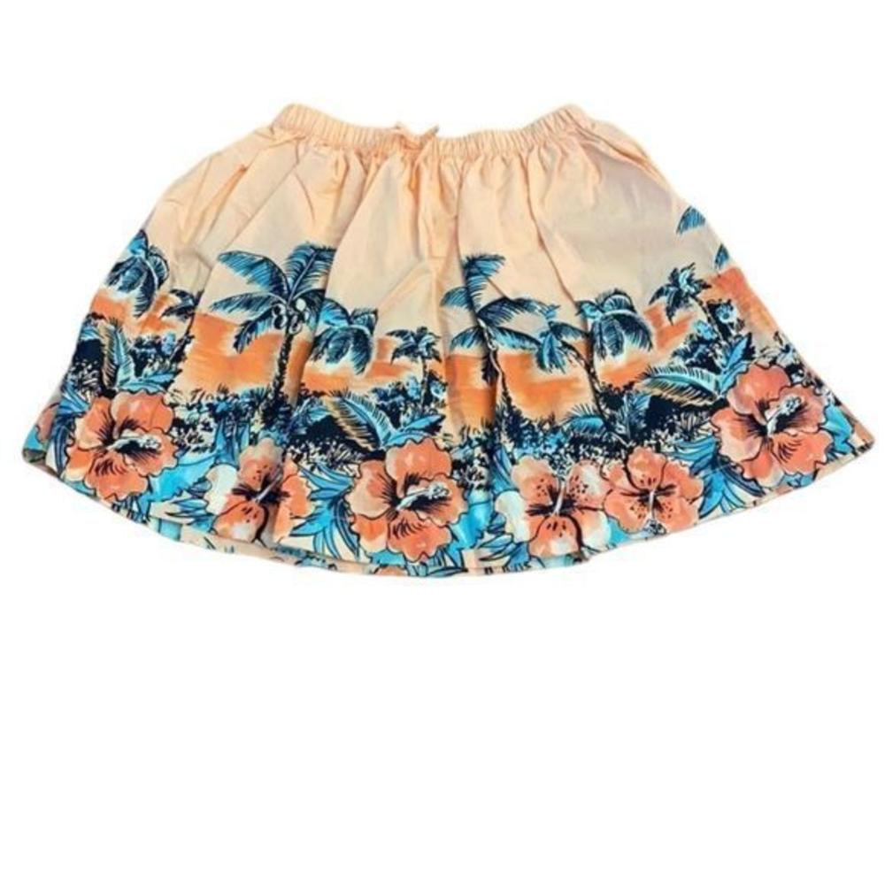 OshKosh Girls‎ 10 Hawaiian Tropical Hibiscus Palm Tree Skirt